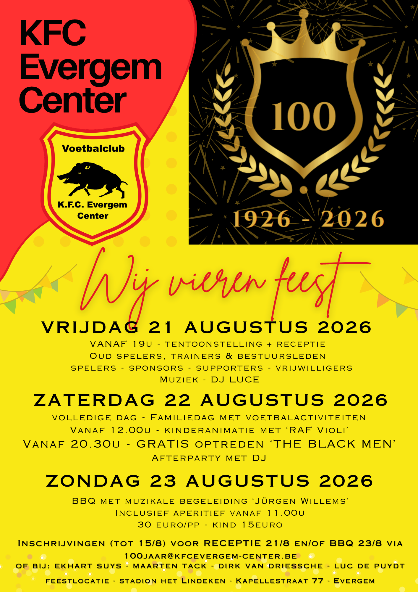 K.F.C. Evergem Viert Feest