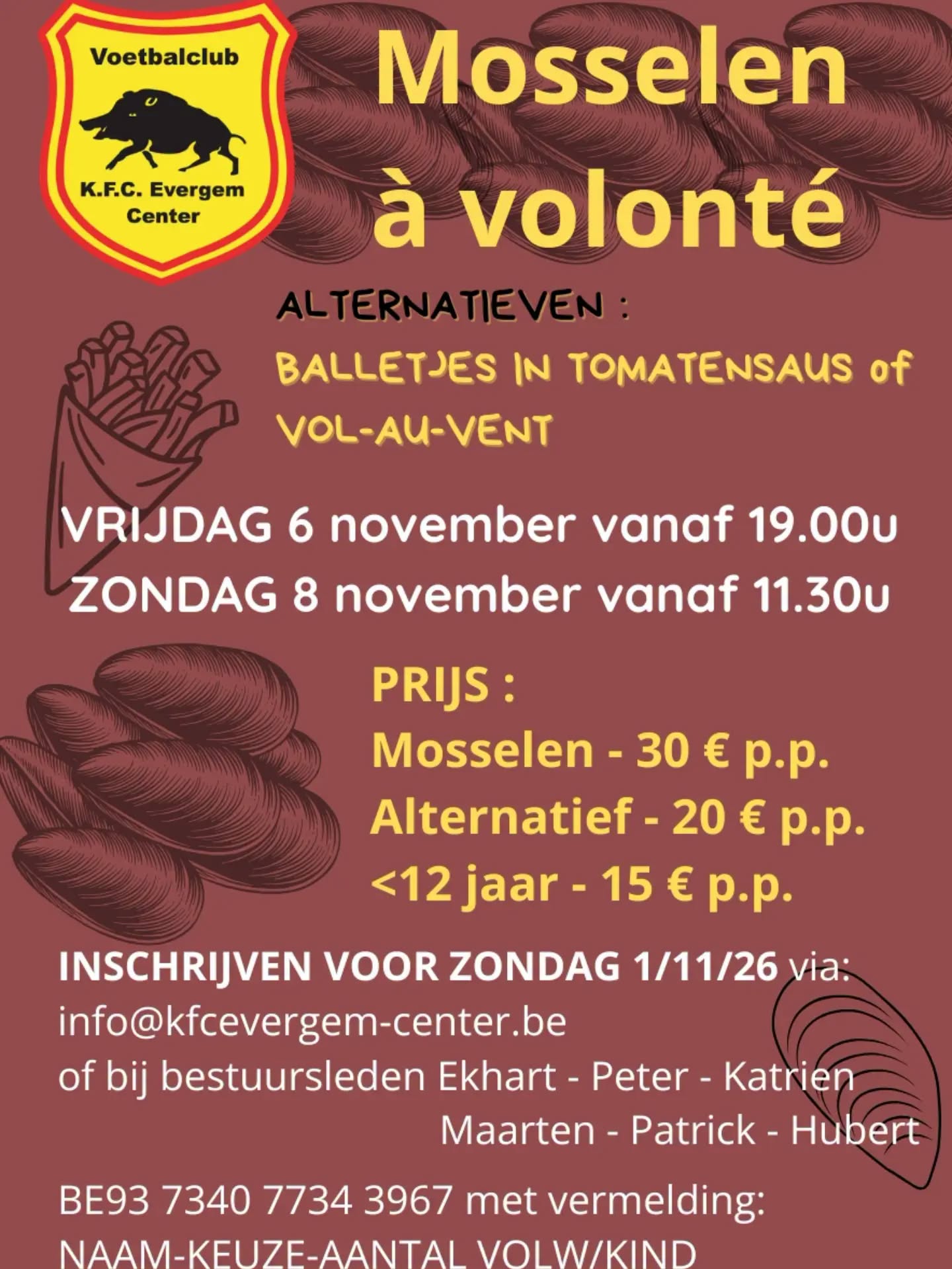 Mosselen à Volonté